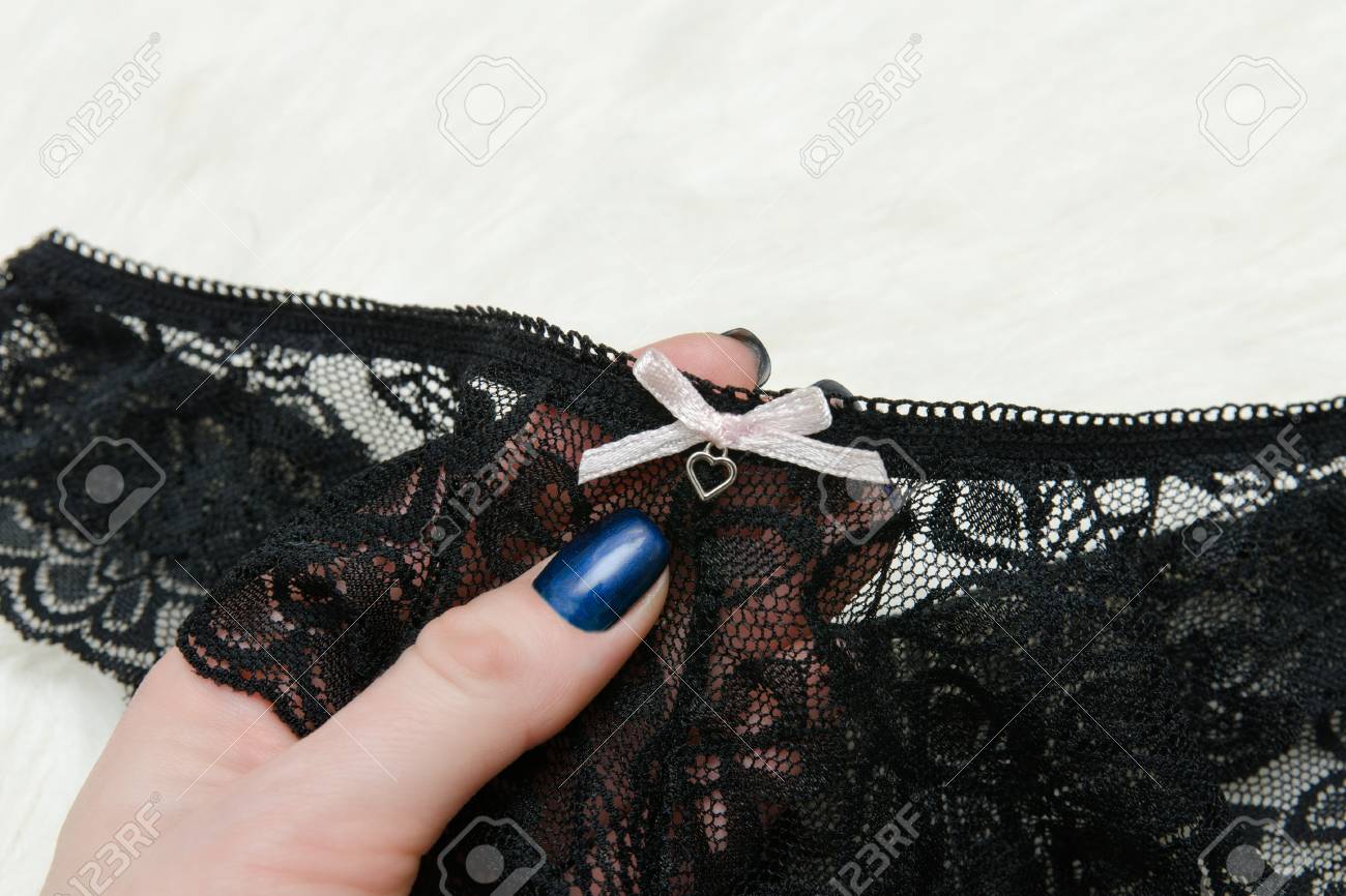 black lace underwear