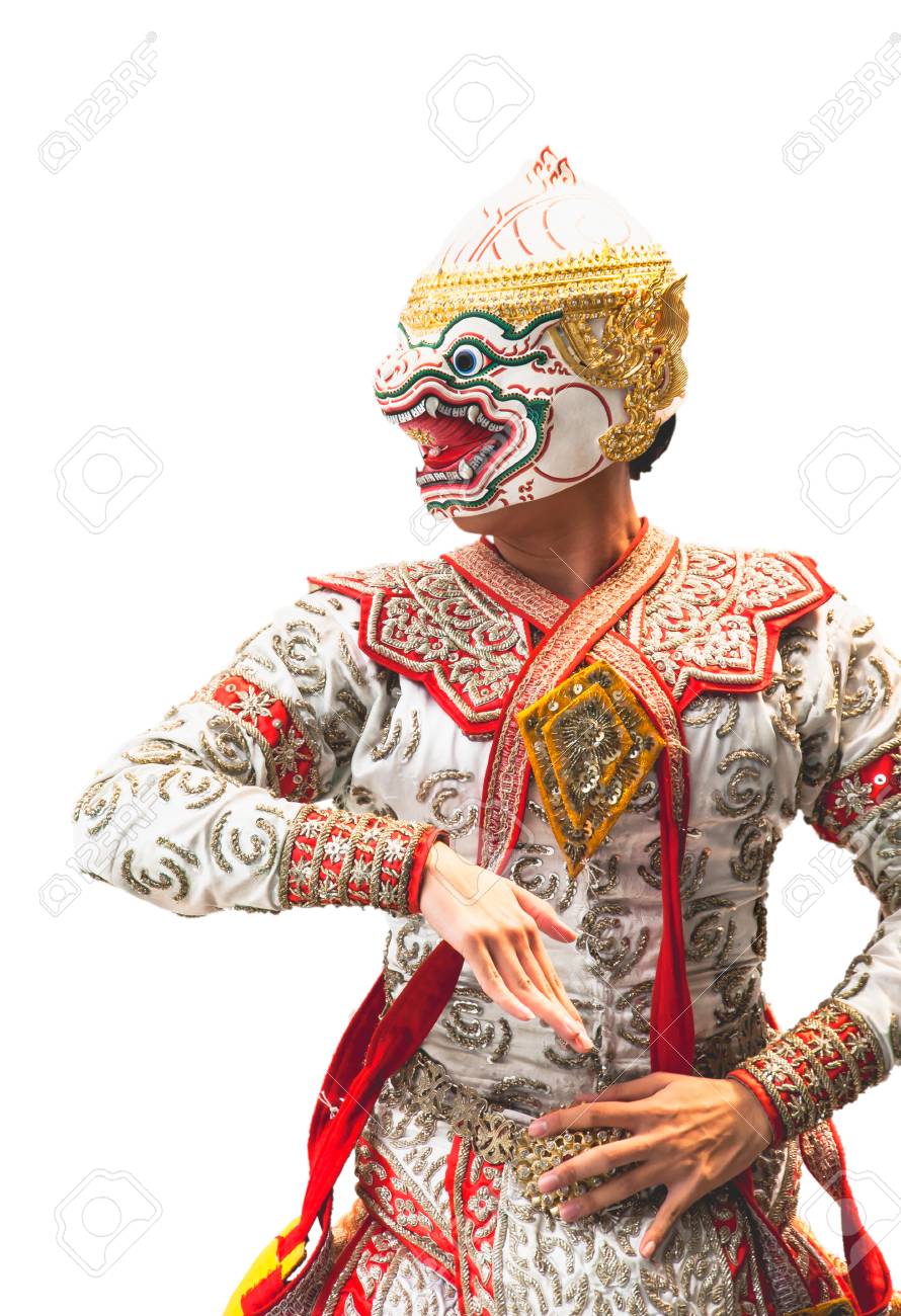 ラーマーヤナ物語タイのバンコクの猿の神ハヌマーン戦士 の写真素材 画像素材 Image
