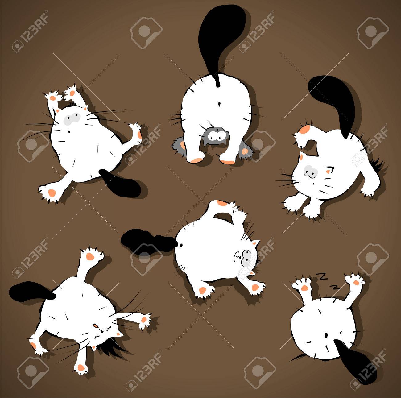Téléchargement gratuit Images Vector Ensemble De Chats Droles A Des Exercices De Yoga Clip Art le plus cool salutations