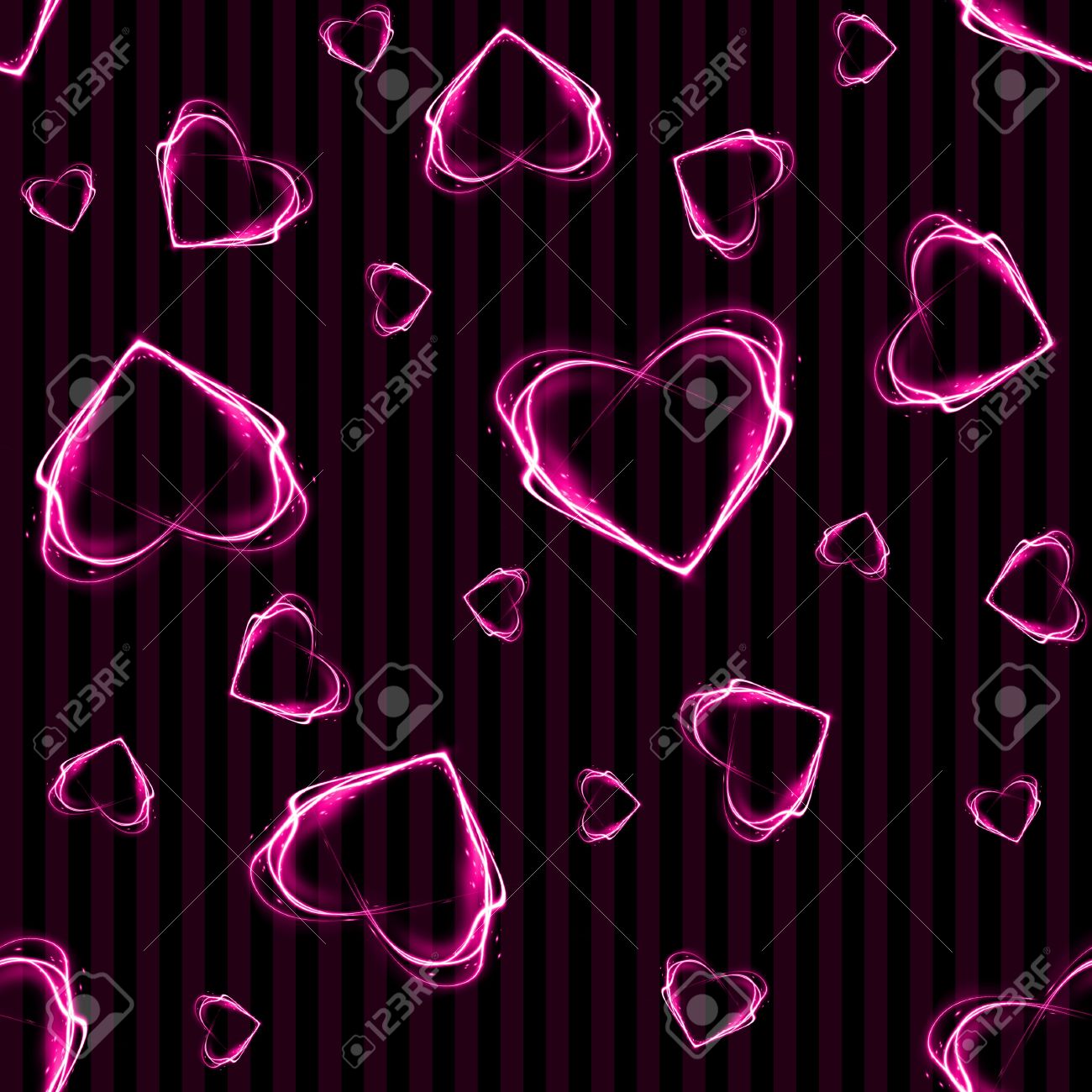 Nahtlose Rosa Gluhenden Herzen Hintergrund Wallpaper Lizenzfreie Fotos Bilder Und Stock Fotografie Image 12360418