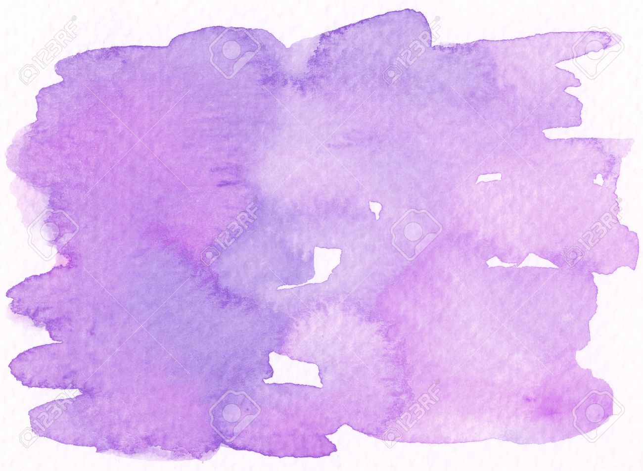 Vivid Purple Watercolor Background Stock Photo Picture And
