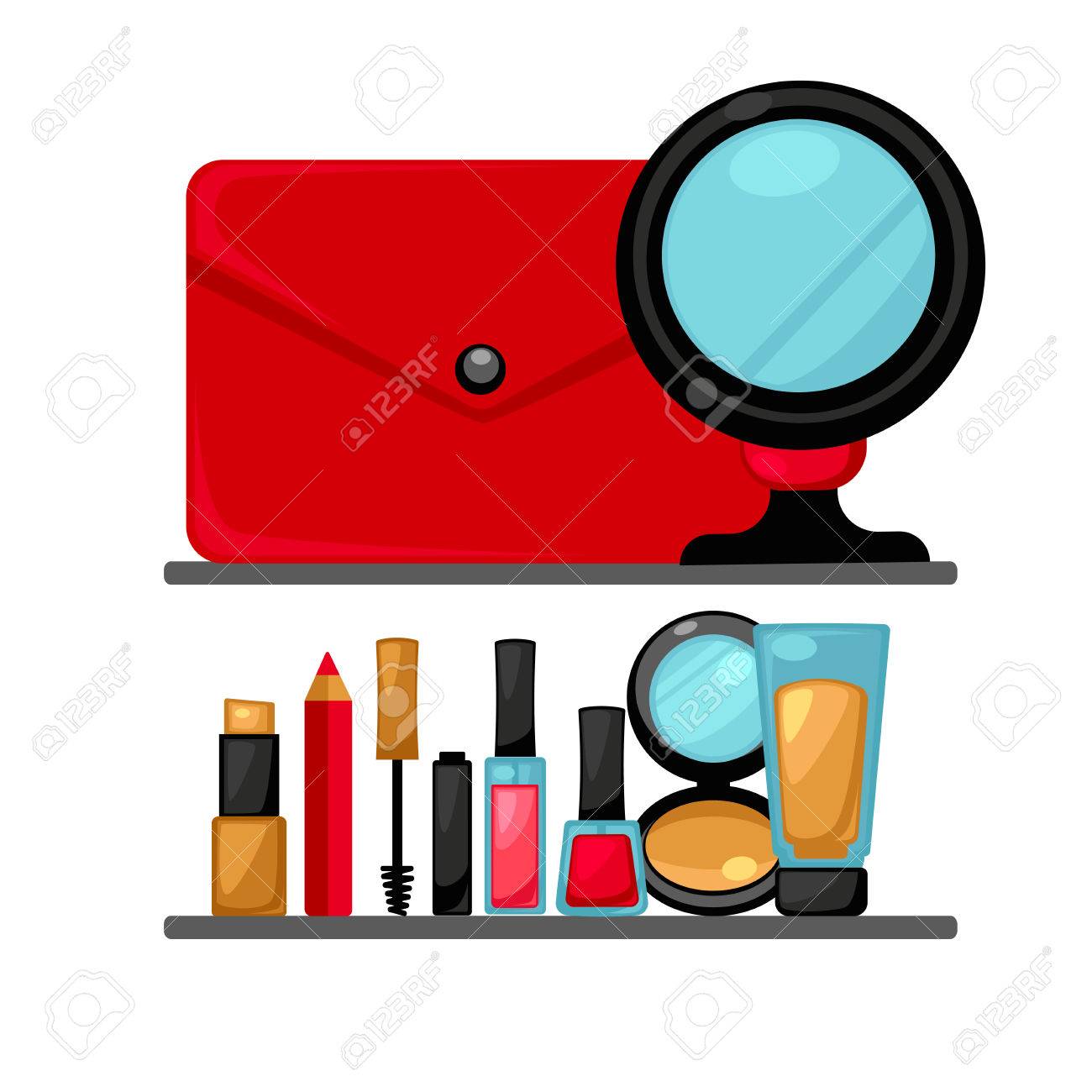 Font Mode Cosmétiques Et La Des À Lèvres Objets MiroirRouge USzqpGjLMV