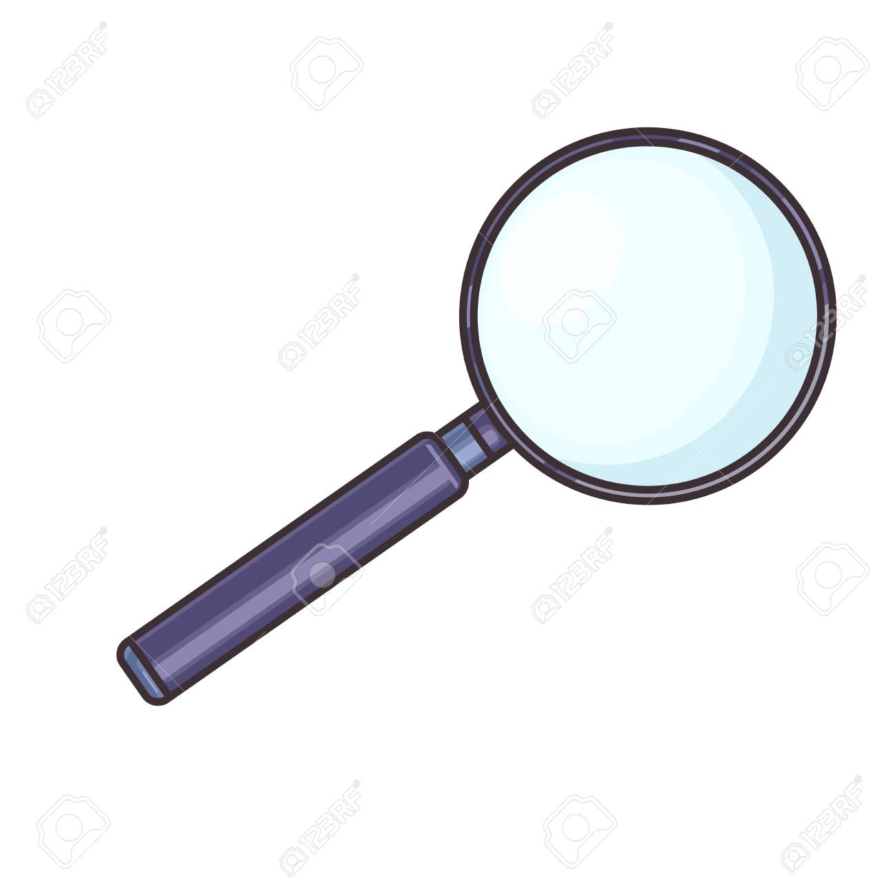 Lupa, Aislada En El Fondo Blanco, Estilo De Dibujos Animados, Ilustración Vectorial Ilustraciones Svg, Vectoriales, Clip Art Vectorizado Libre De Derechos. Image 60904396. Lupa, Aislada En El Fondo Blanco, Estilo De Dibujos Animados, Ilustración Vectorial Ilustraciones Svg, Vectoriales, Clip Art Vectorizado Libre De Derechos. Image 60904396.