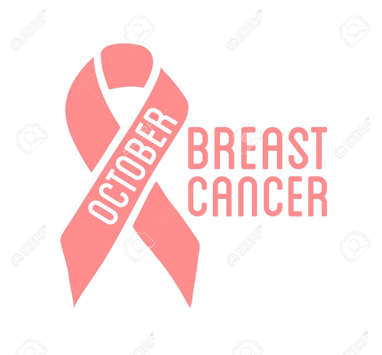 international day of breast cancer awareness vector badge flyer
