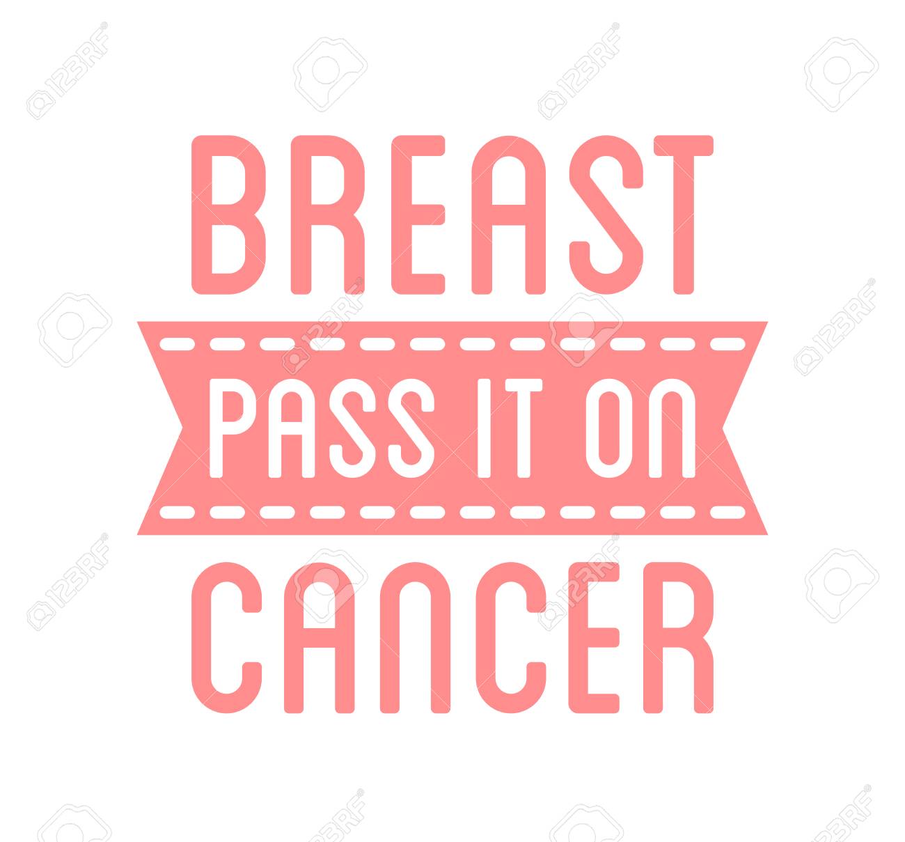 international day of breast cancer awareness vector badge flyer