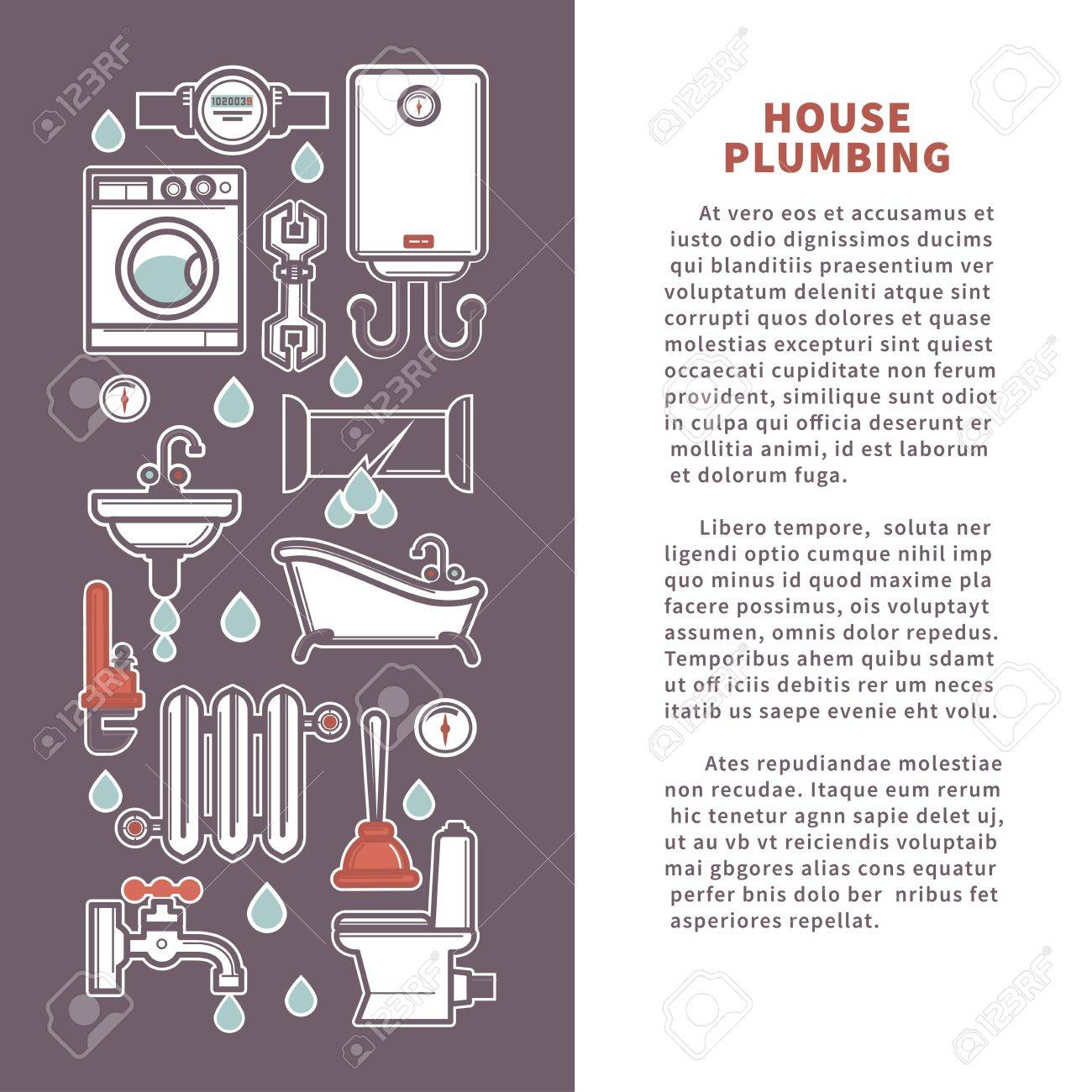 Maison De Plomberie Pour La Cuisine Ou La Salle De Bains Affiche Affichage Salle De Bain ~ Maison De Plomberie Pour La Cuisine Ou La Salle De Bains Affiche