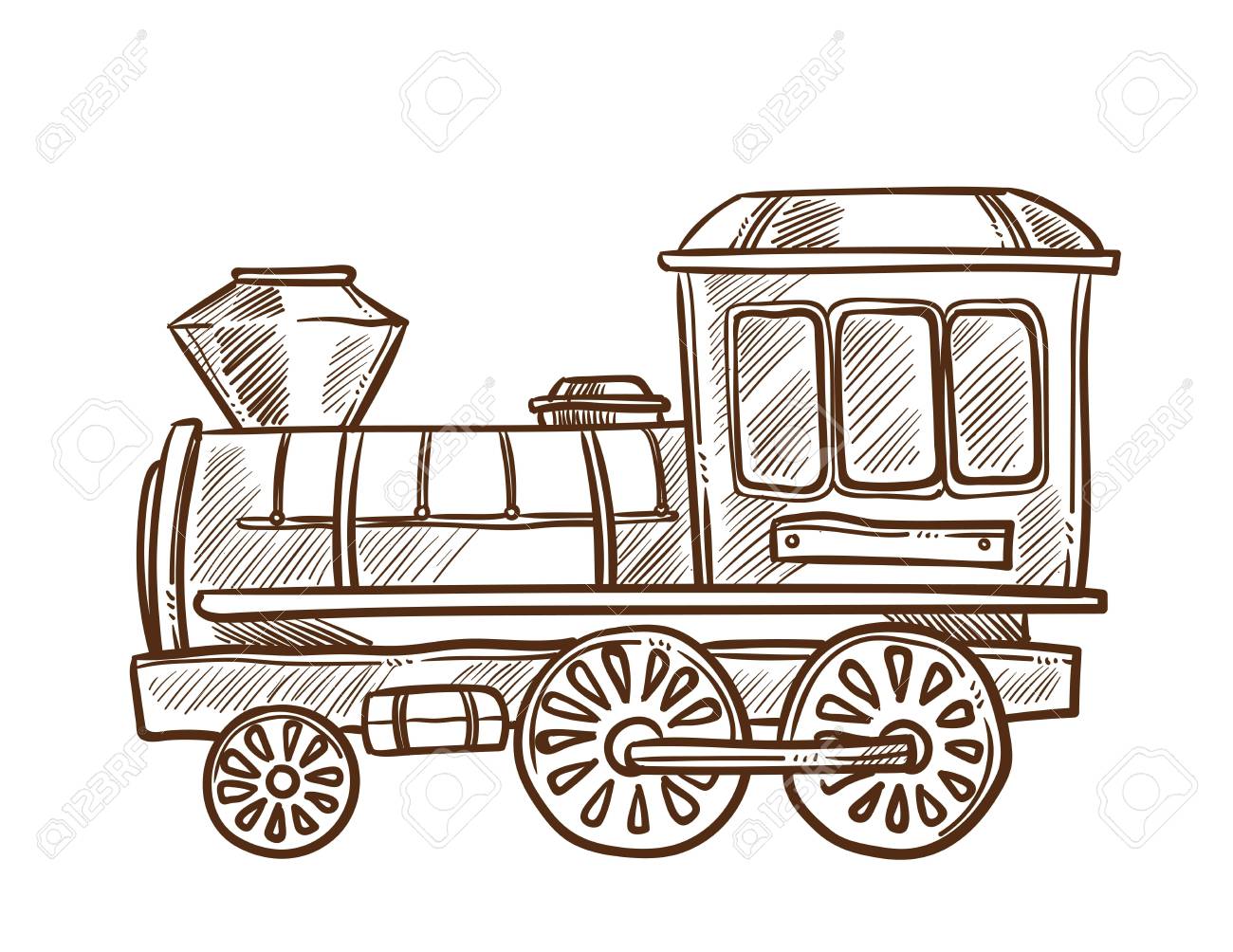 toy train sketch