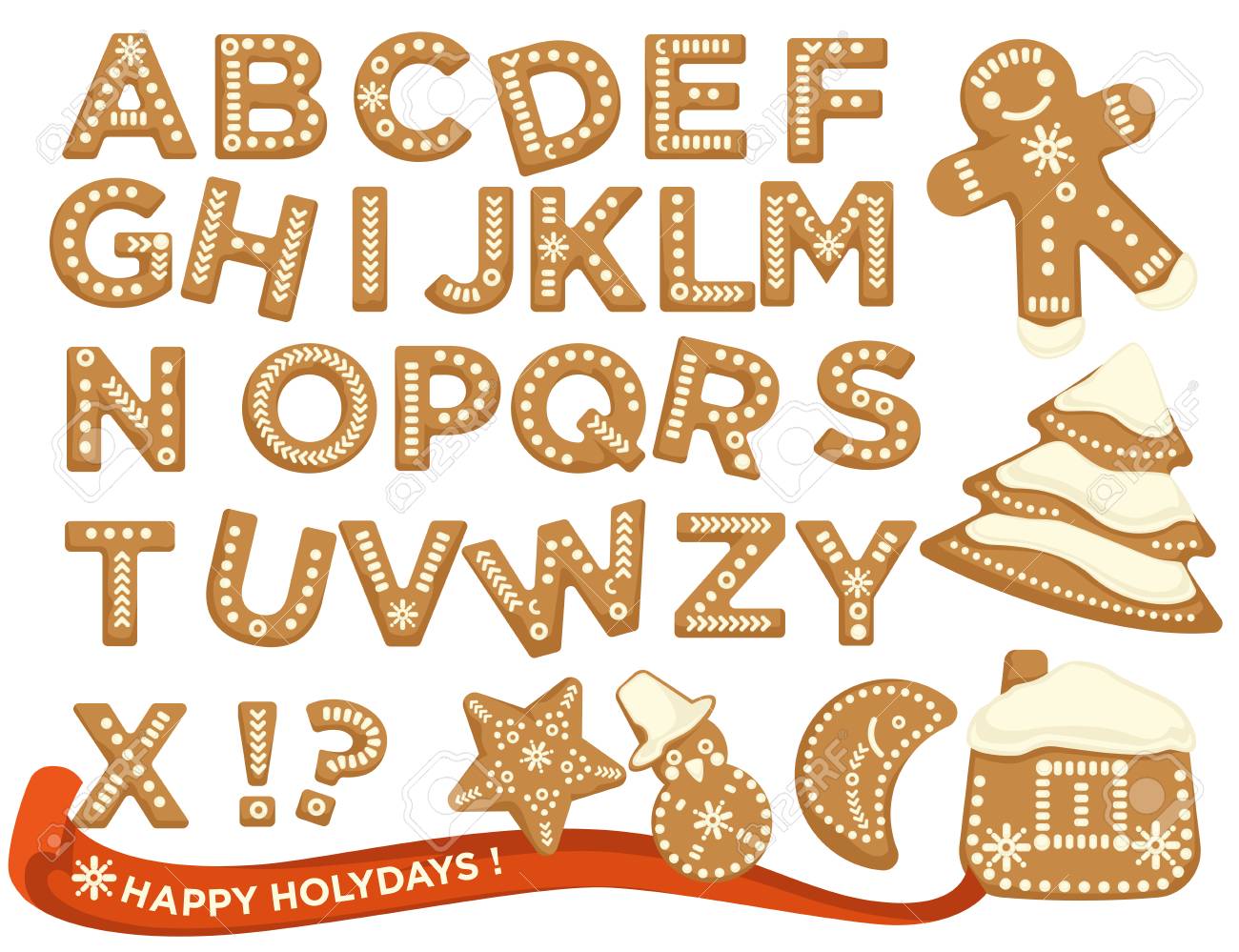 happy holidays christmas abc letters font graphic design graphic design letters