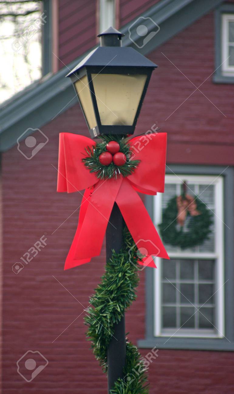 Christmas Lamp Post Stock Photo Picture And Royalty Free Image