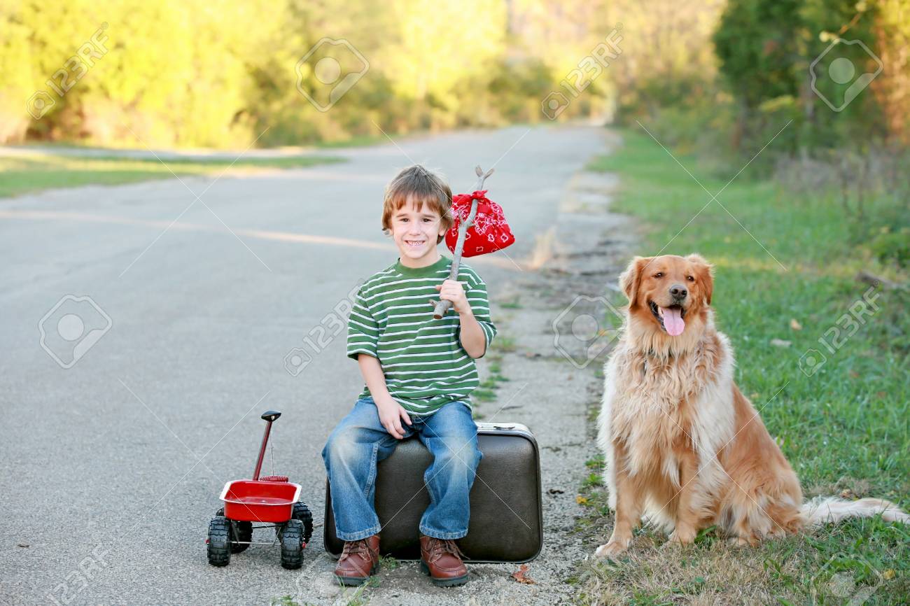 Boy Traveling Away From Home - 4610922 Boy Traveling Away From Home - 4610922