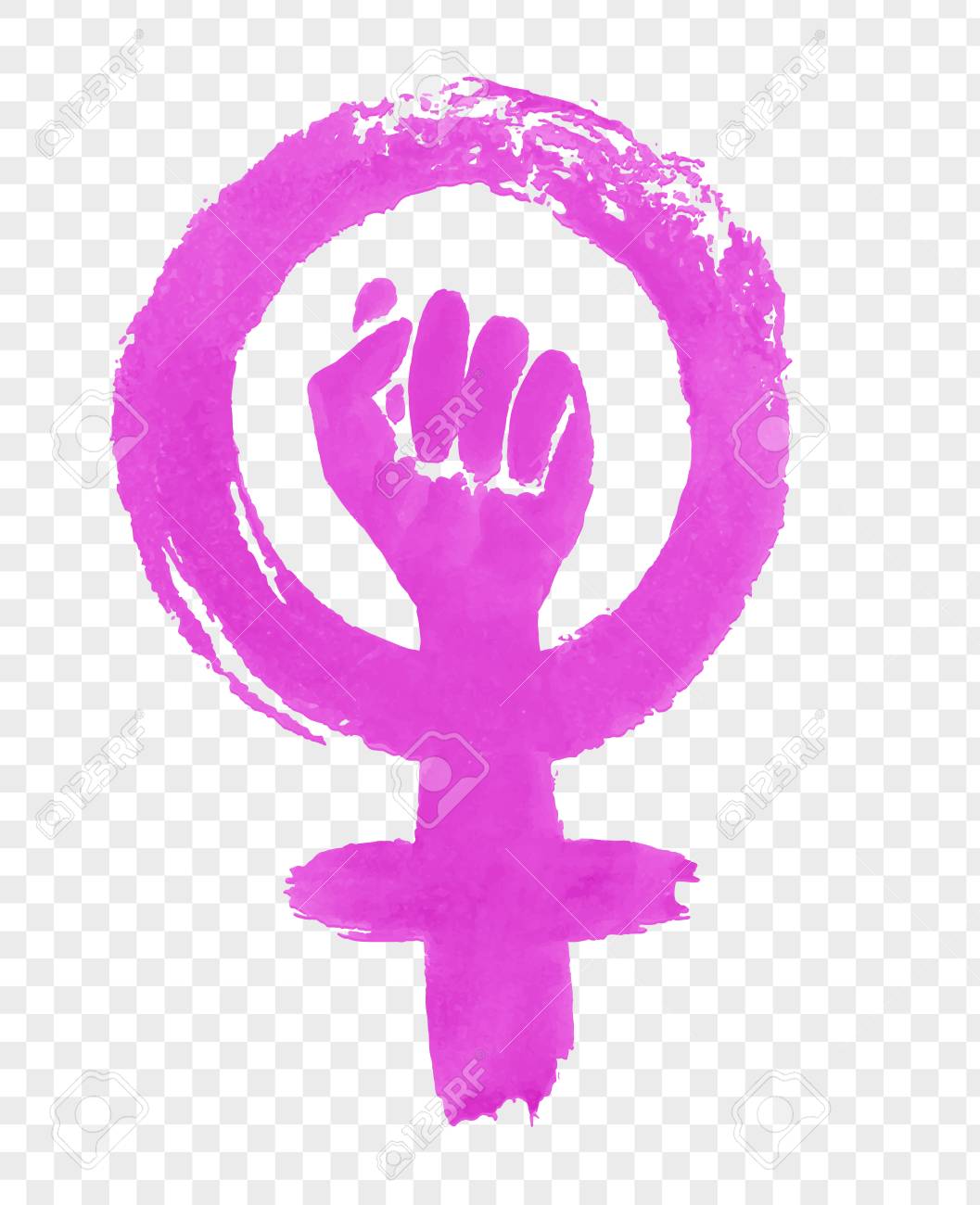 Hand drawn illustration of Feminism protest symbol - 95586543 Hand drawn illustration of Feminism protest symbol - 95586543
