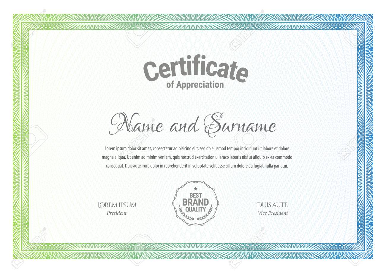 certificate template diploma currency border award background gift certification award