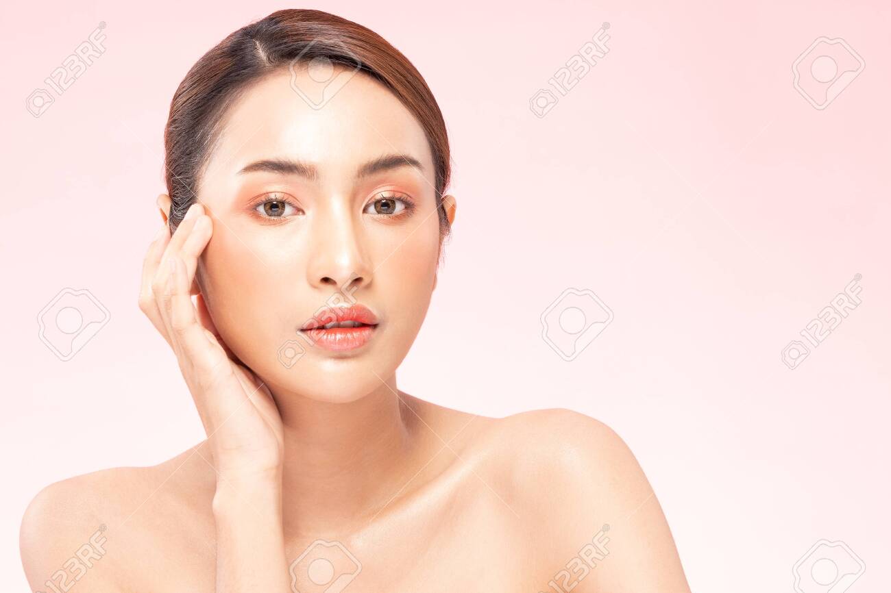 Beauty Asian Women Portrait Face With Natural Skin And Skin Care Stock Photo Picture And Royalty Free Image Image 146510665
