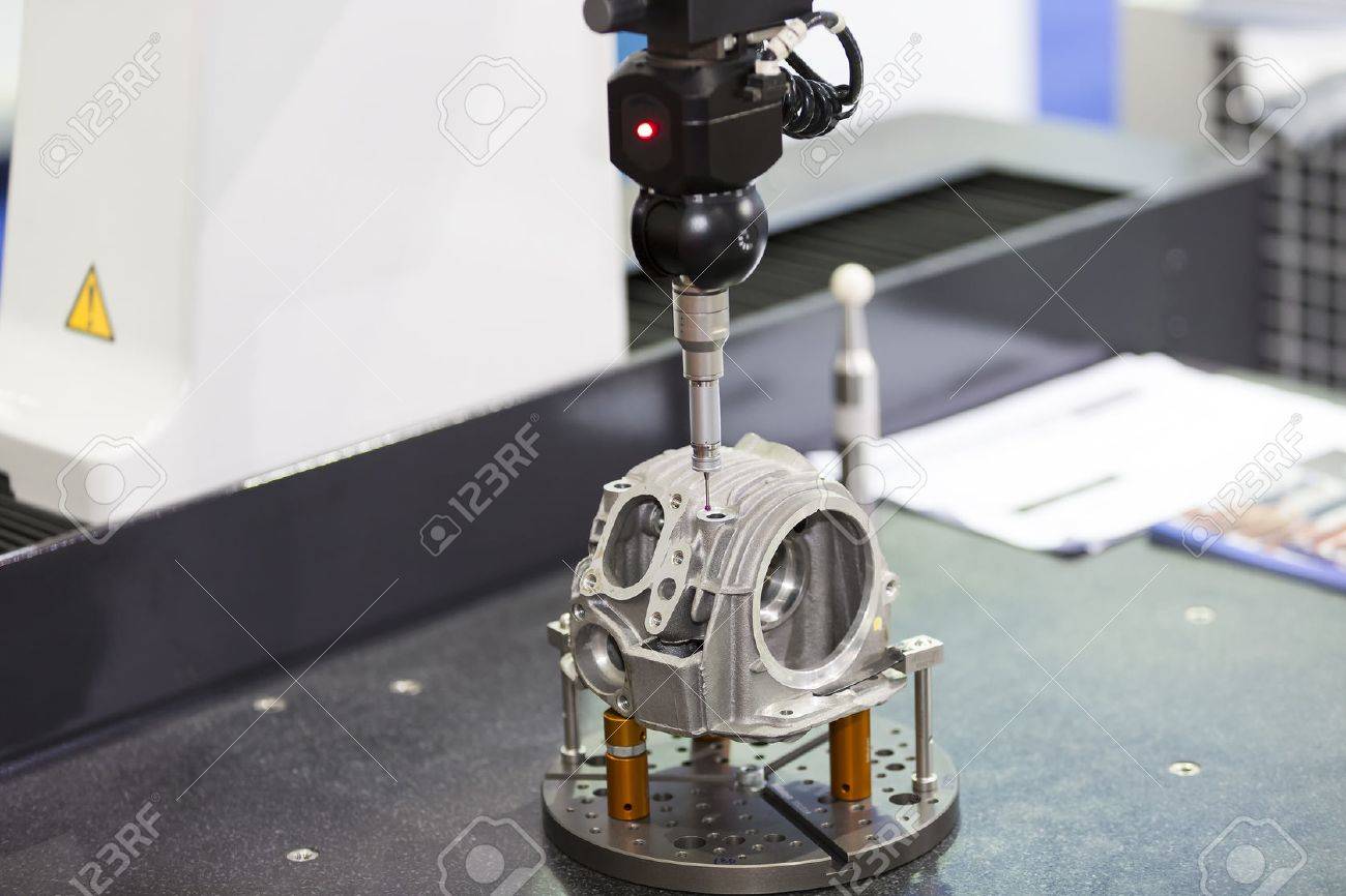 inspection automotive head cylinder dimension by cmm measuring cmm machine