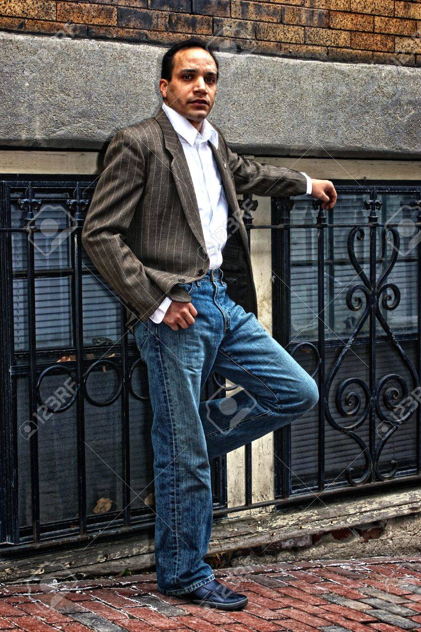 blue jeans with dress shirt