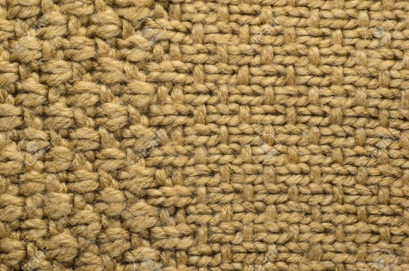 Beige Texture Of A Knitted Sweater With Two Types Of Knitting