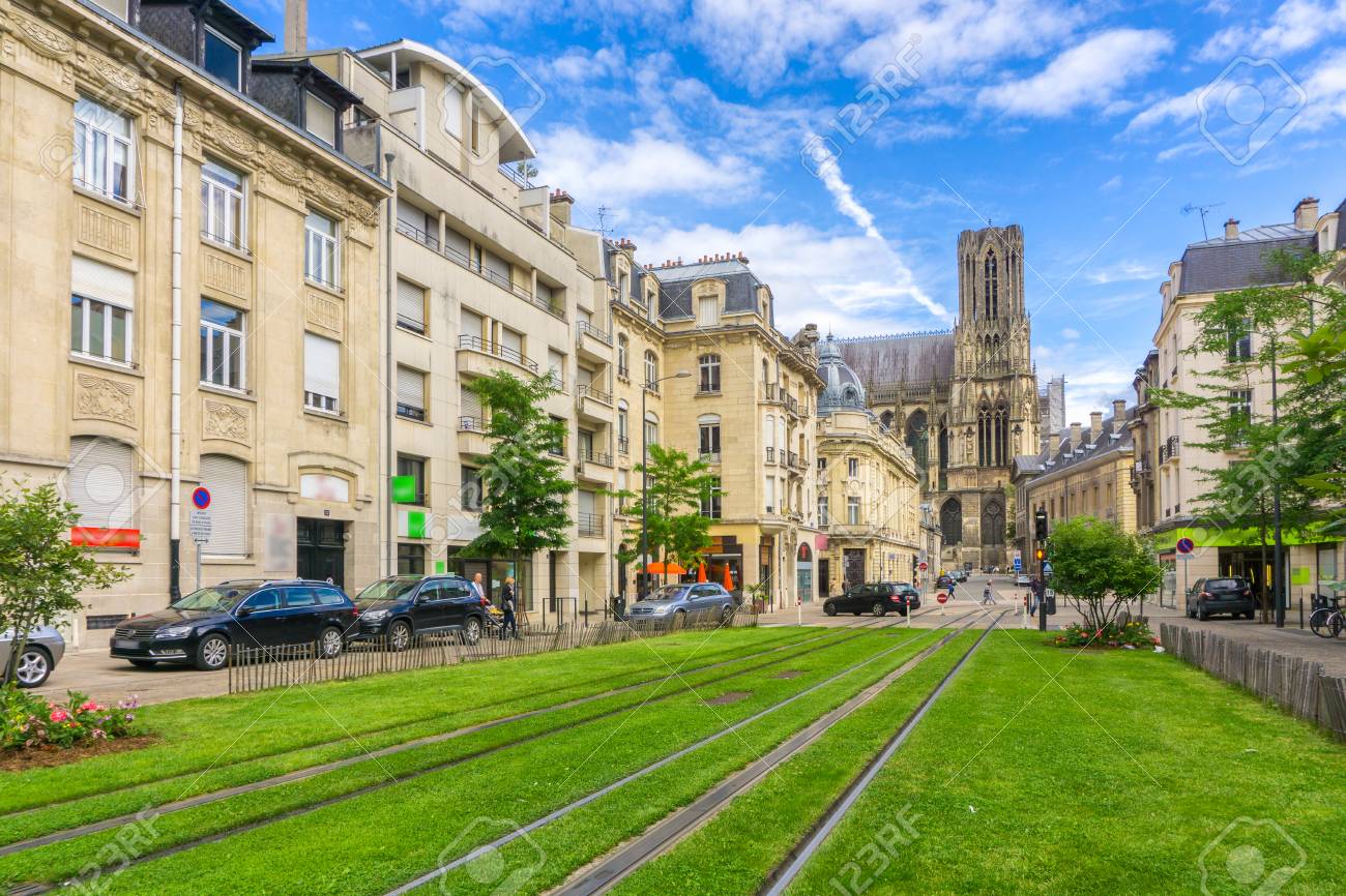 Architecture Of Reims A City In The Champagne Ardenne Region Stock Photo Picture And Royalty Free Image Image