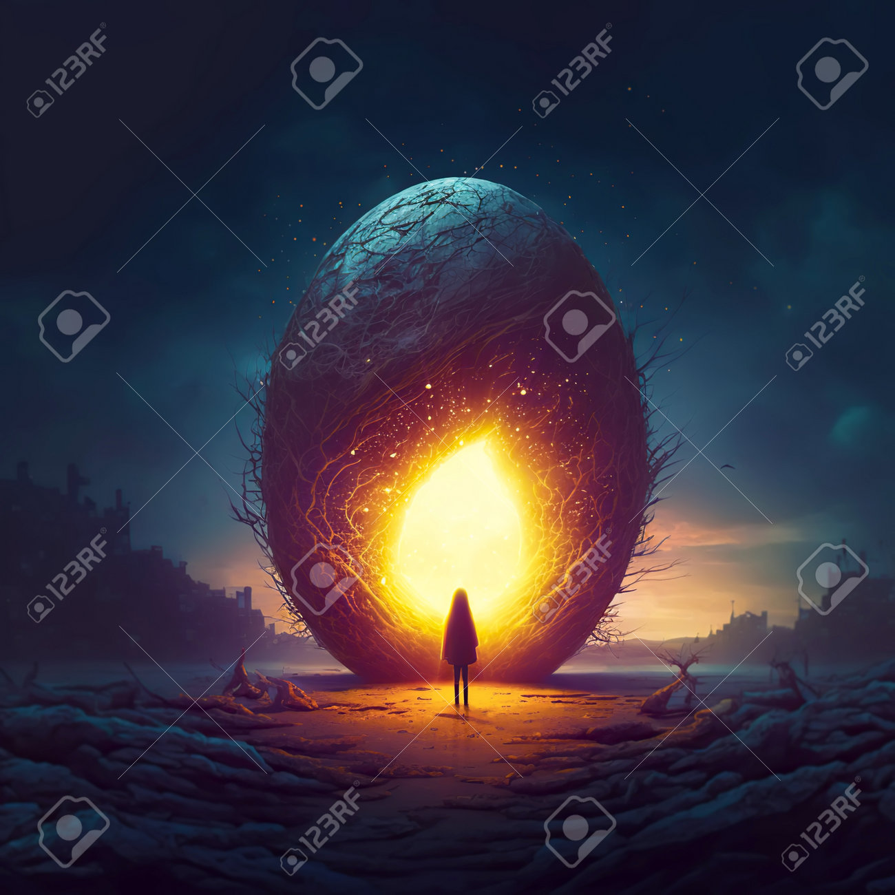 スピリチュアルアート☆宇宙高波動絵画『パラレルワールド』並行世界