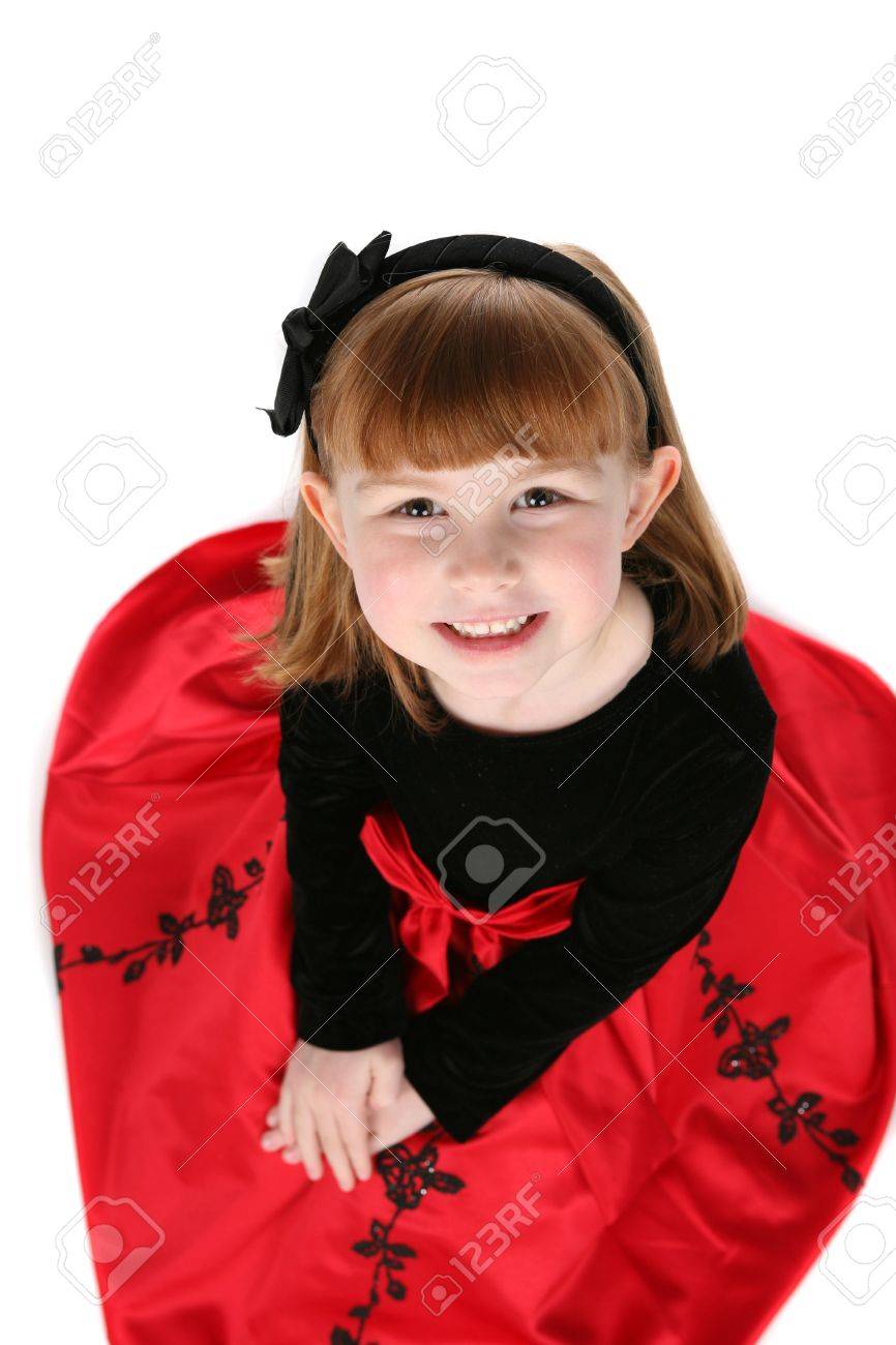girls red holiday dress