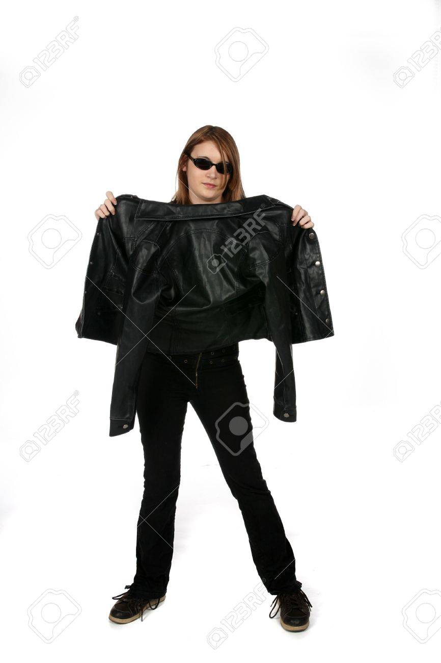 girl dressed in black