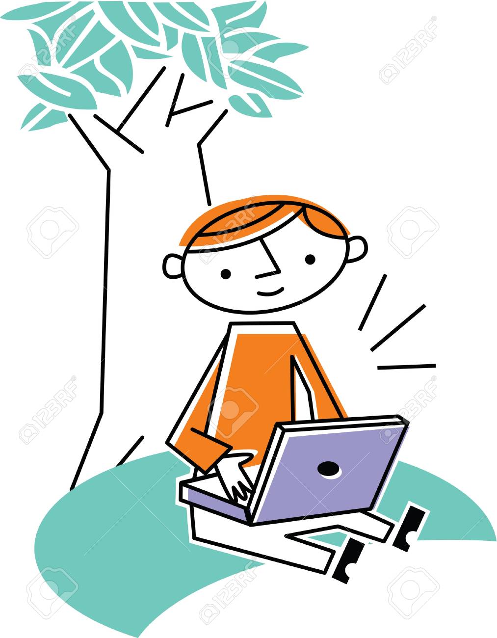 ノート パソコンで作業する人 の写真素材 画像素材 Image