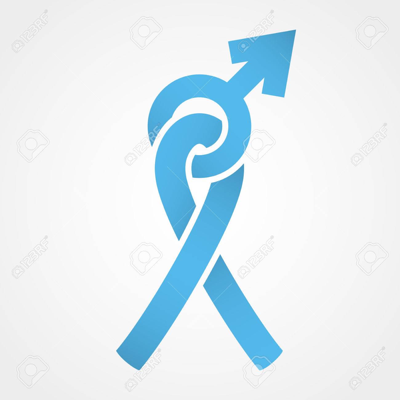 Light Blue Ribbon As Symbol Of Prostate Cancer Awareness Mars Royalty Free Cliparts Vectors And Stock Illustration Image 48130924