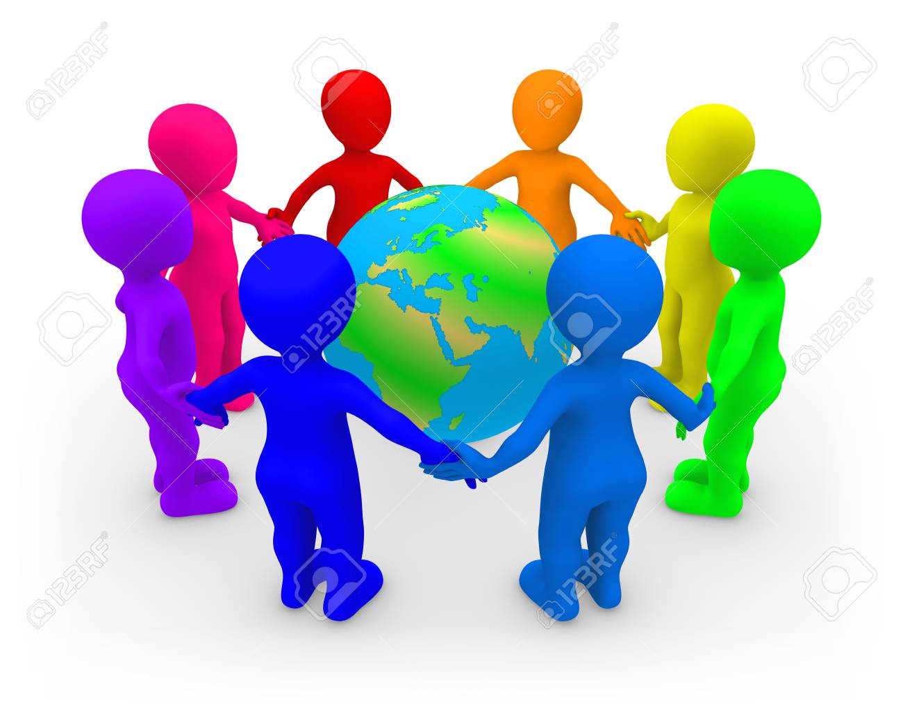 3d Colored Gay People And Earth. 3d Rendered Illustration. Stock Photo,  Picture and Royalty Free Image. Image 106119090.