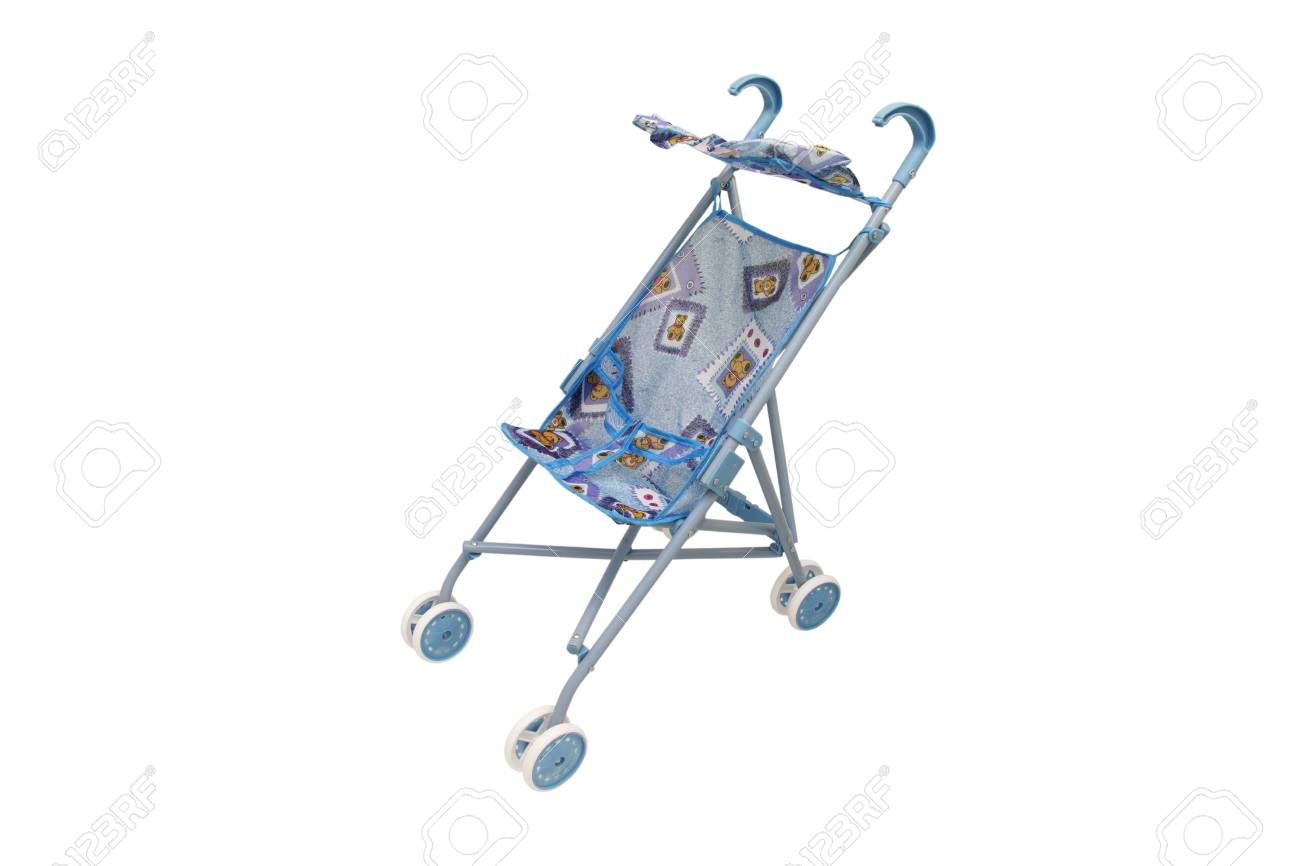 blue toy stroller