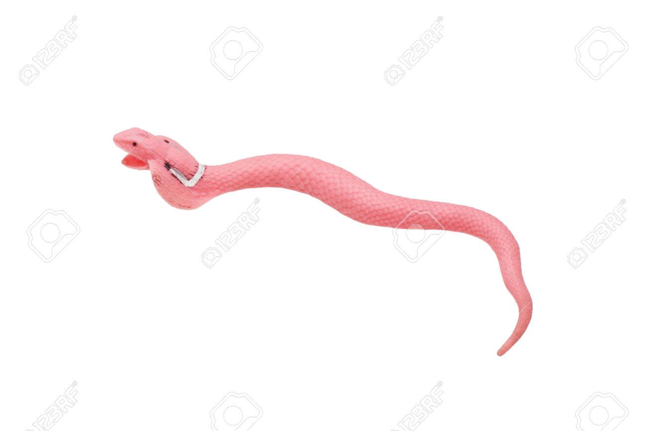 Toy Serpent Rose Isole Sur Blanc Banque D Images Et Photos Libres De Droits Image