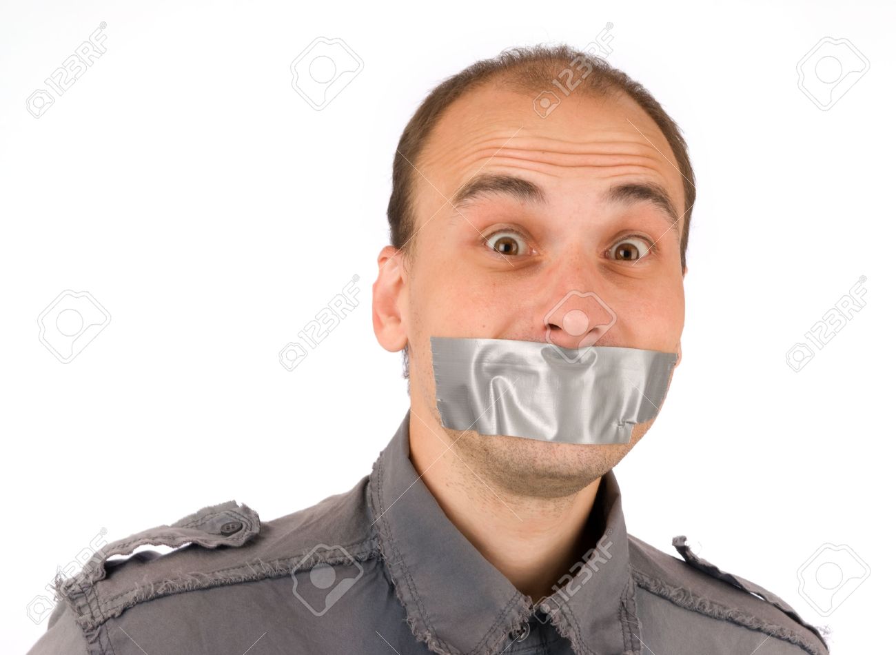 Image result for tape over mouth