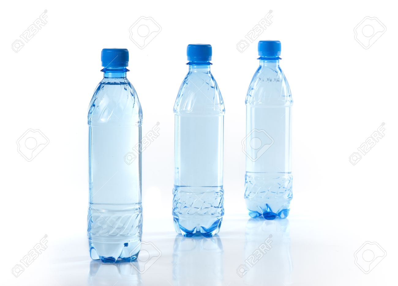 purify drinking water in a clear bottle stock photo picture and