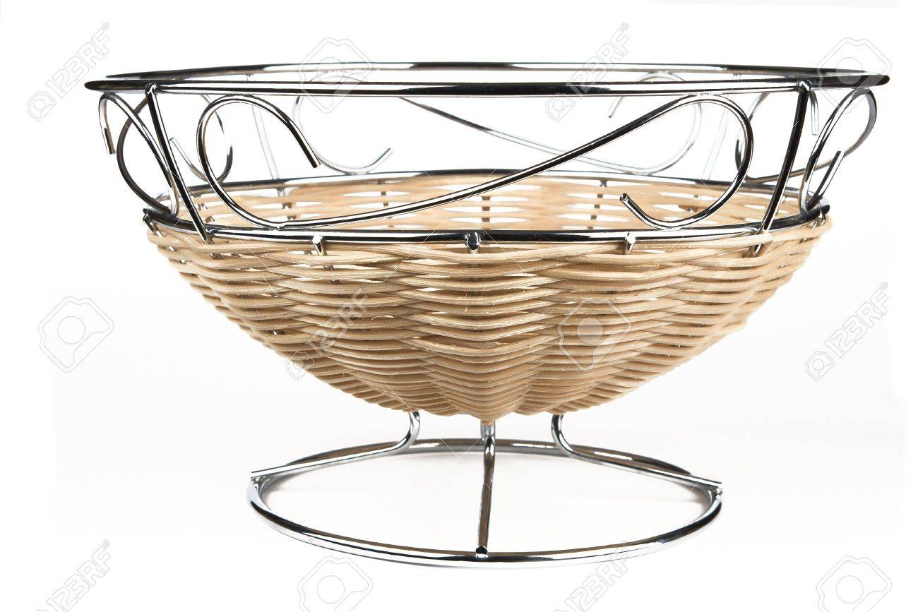 Modern Style Fruit Basket Made Of Steel Wire And Rattan Decoration - Modern Style Fruit Basket Made Of Steel Wire And Rattan Decoration Stockphoto modern style fruit basket made of steel wire and rattan decoration - modern style fruit basket made of steel wire and rattan decoration stockphoto