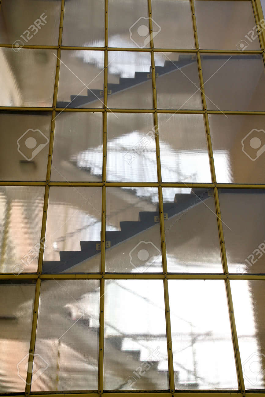 Modern Architecture Detail stairs behind a glass wall modern architecture detail stock photo Modern Architecture Detail stairs behind a glass wall modern architecture detail stock photo