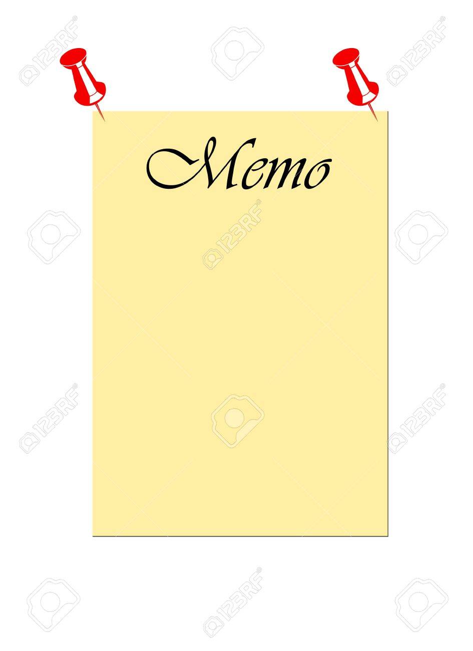 blank memo pad fixed with push pins isolated on white background blank memo