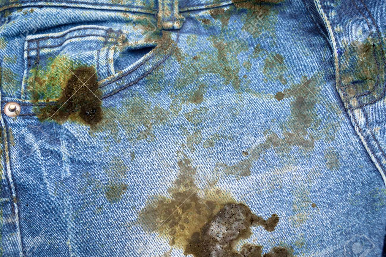 Dirty Black Oil Stain On Jean Texture Stock Photo Picture And Royalty Free Image Image 75207954
