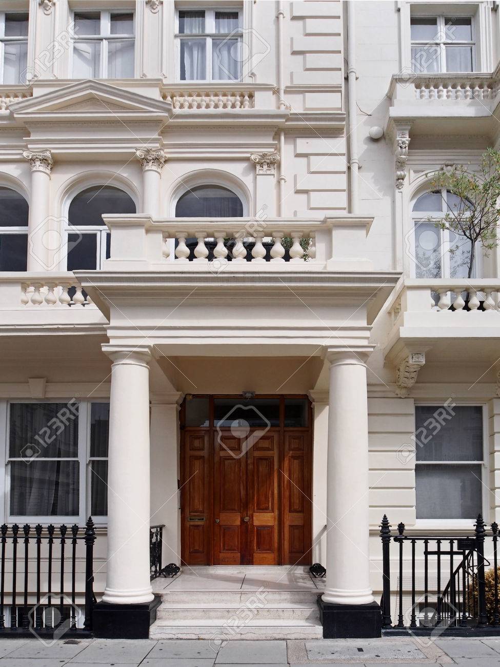 Apartment Building Entrance portico entrance to london apartment building in borough of Apartment Building Entrance portico entrance to london apartment building in borough of