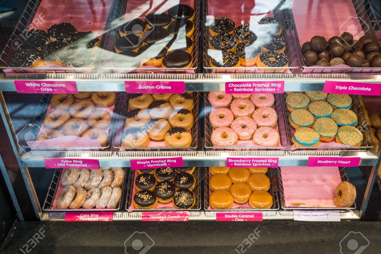Reykjavik Iceland April 9 2016 Selection Of Donuts At Dunkin Stock Photo Picture And Royalty Free Image Image 56050111