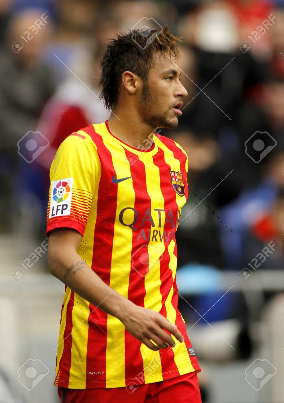 fc バルセロナ スペイン リーグ中の neymar da silva 照合 rcd