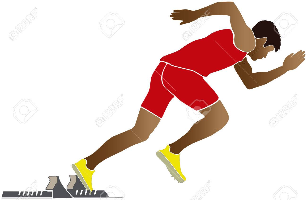 start of sprinter runner starting blocks vector illustration - 70651883 start of sprinter runner starting blocks vector illustration - 70651883