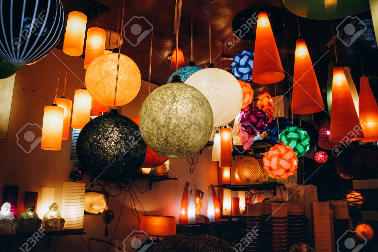 in light shop Bali local island design colored lamps nO0wPk