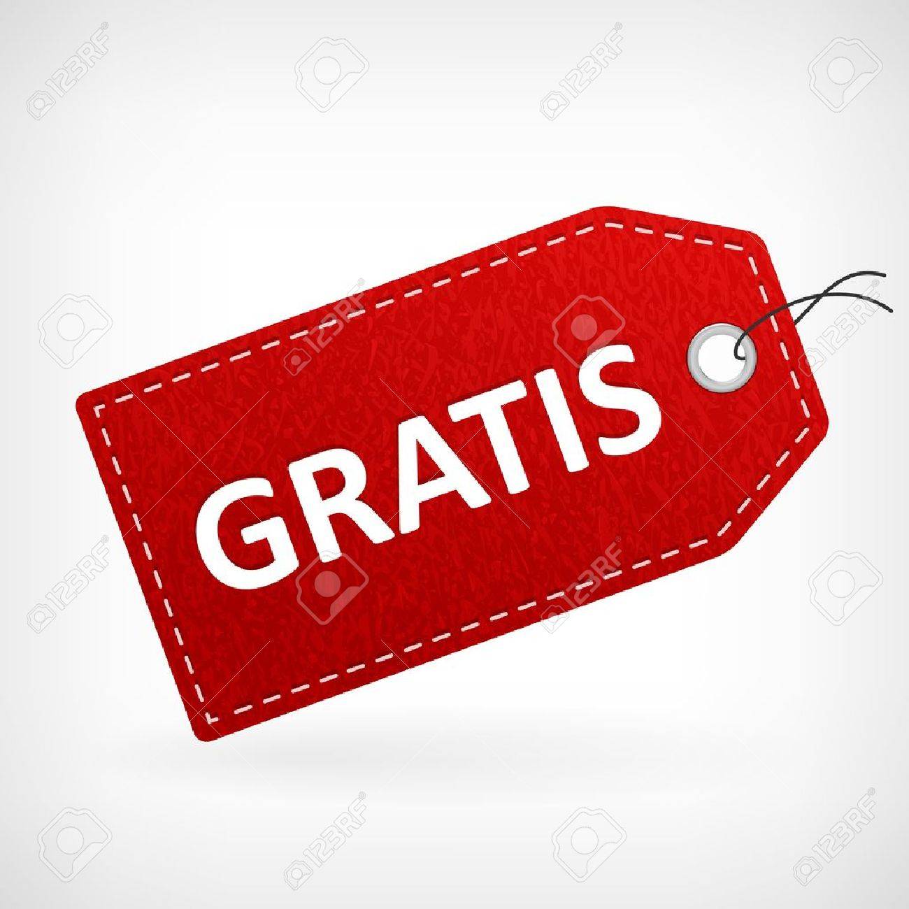 red leather gratis vector label isolated from background layered