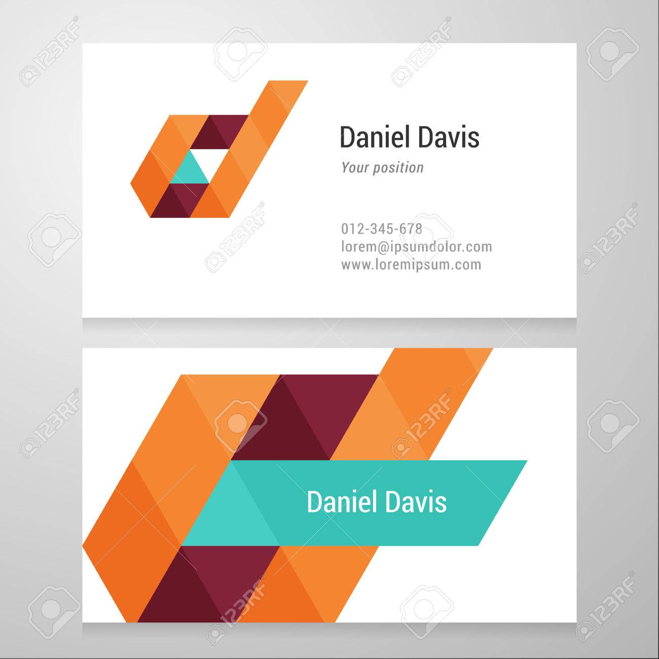 modern letter d business card template vector design layered editable d d character sheet