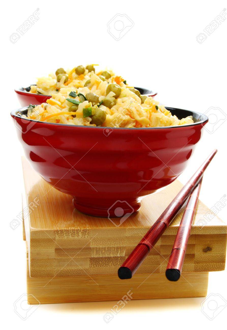 中国語と箸のチャーハン の写真素材 画像素材 Image