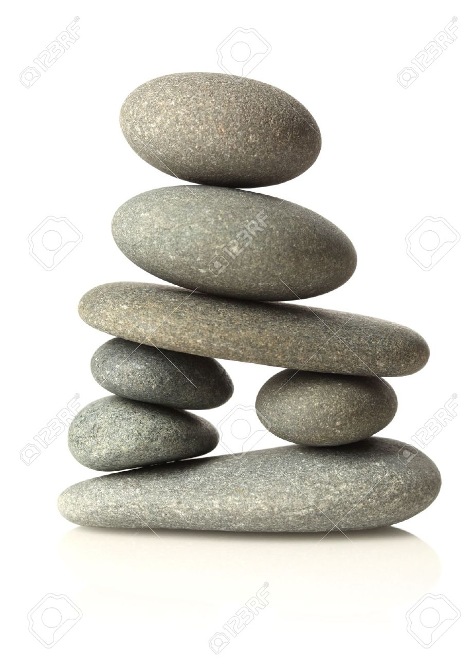 stacked stones isolated on white stock photo picture and royalty