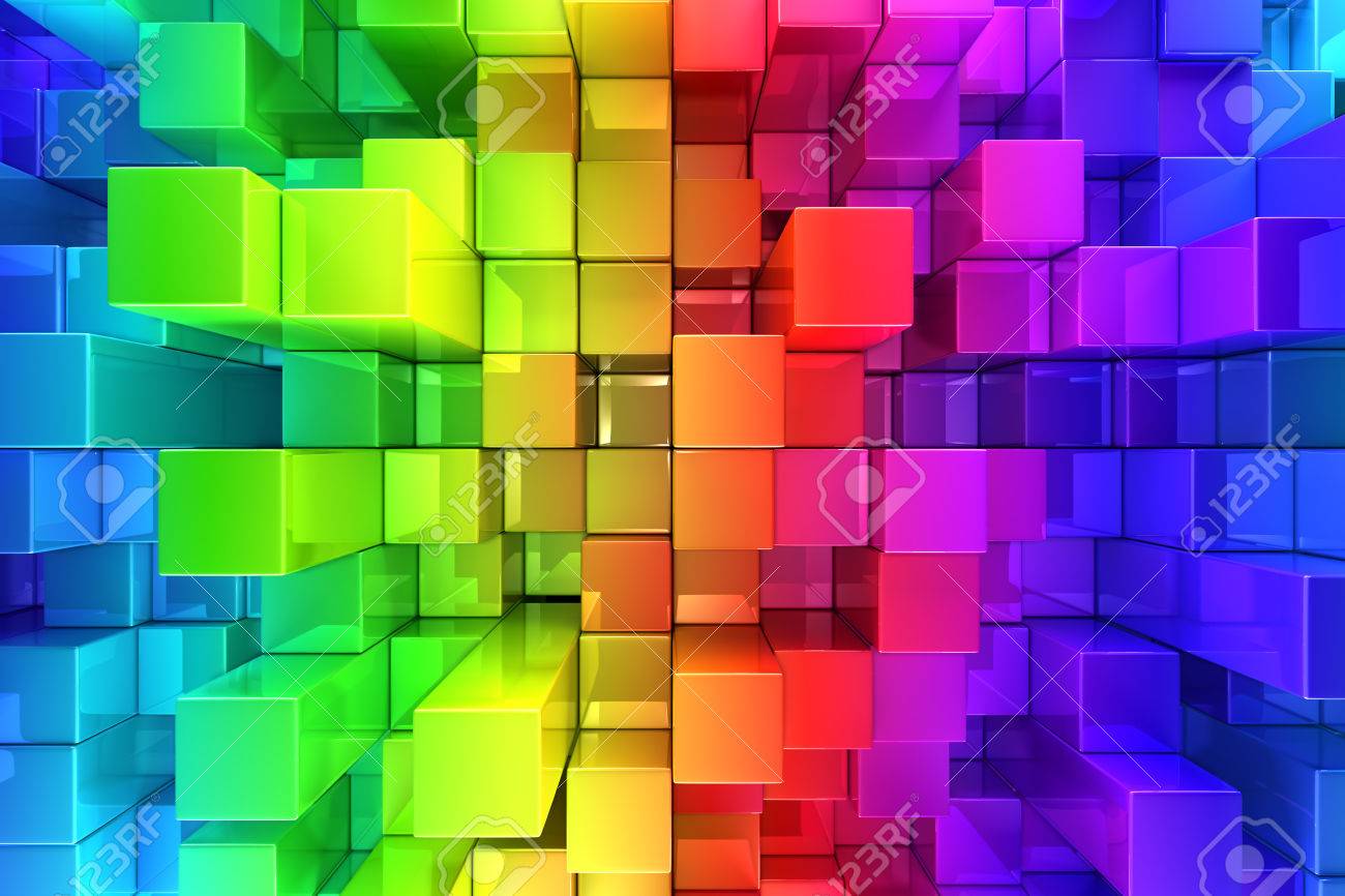 colorful blocks abstract background