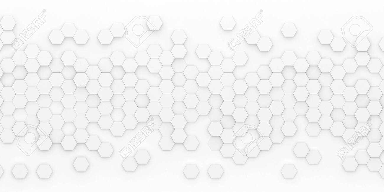 Bright hexagon wallpaper or background - 3d render - 130060342 Bright hexagon wallpaper or background - 3d render - 130060342