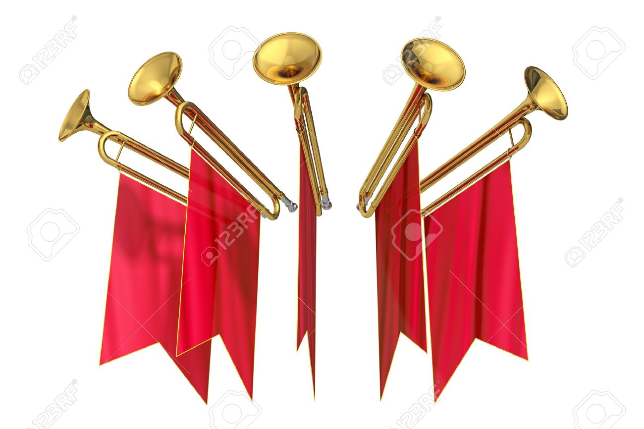 Fanfare On A White Background Stock Photo Picture And Royalty Free Image Image