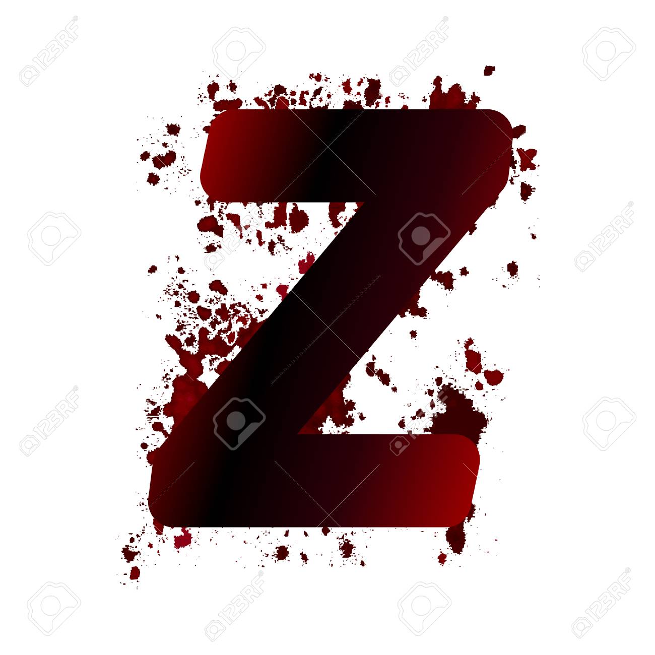 Dirty Bloody Letter Z With Spots. Grunge Alphabet. Scary Letters For  Halloween Royalty Free SVG, Cliparts, Vectors, and Stock Illustration.  Image 74950849., image size:1300x1300