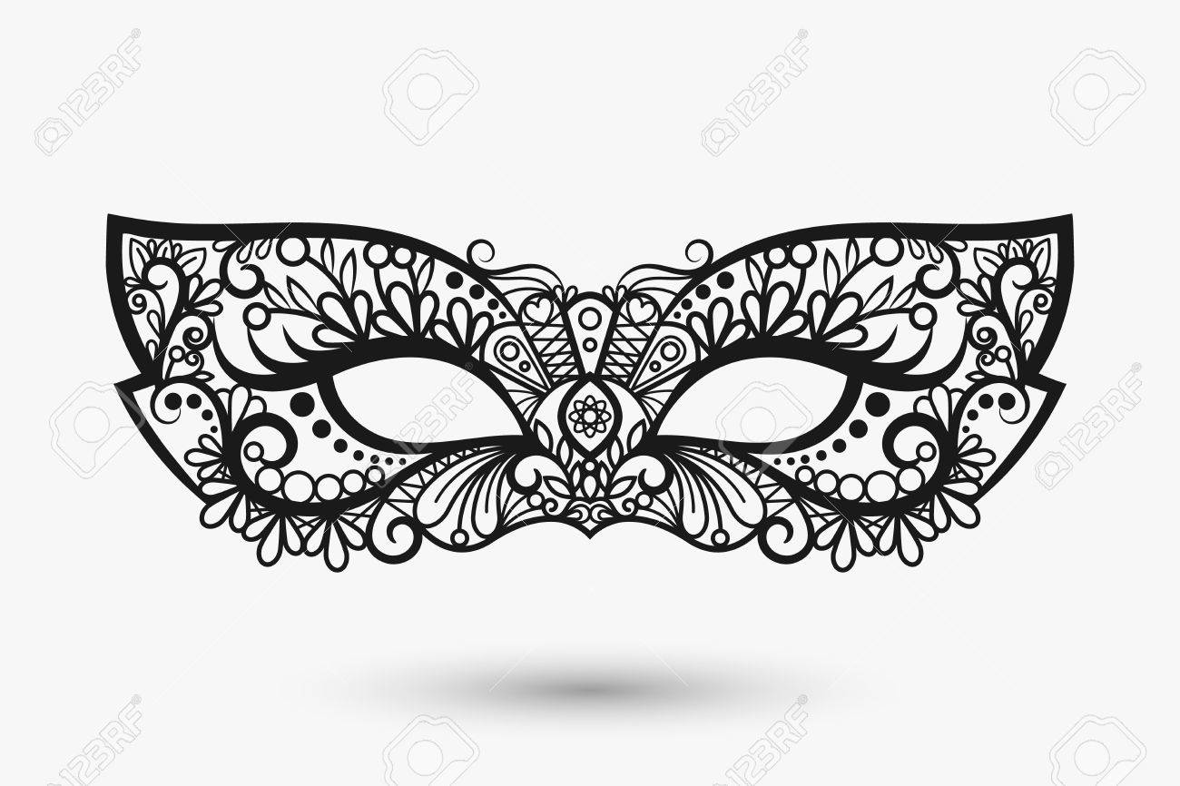 lace mask. Mardi Gras mask icon. llustration - 56382085 lace mask. Mardi Gras mask icon. llustration - 56382085