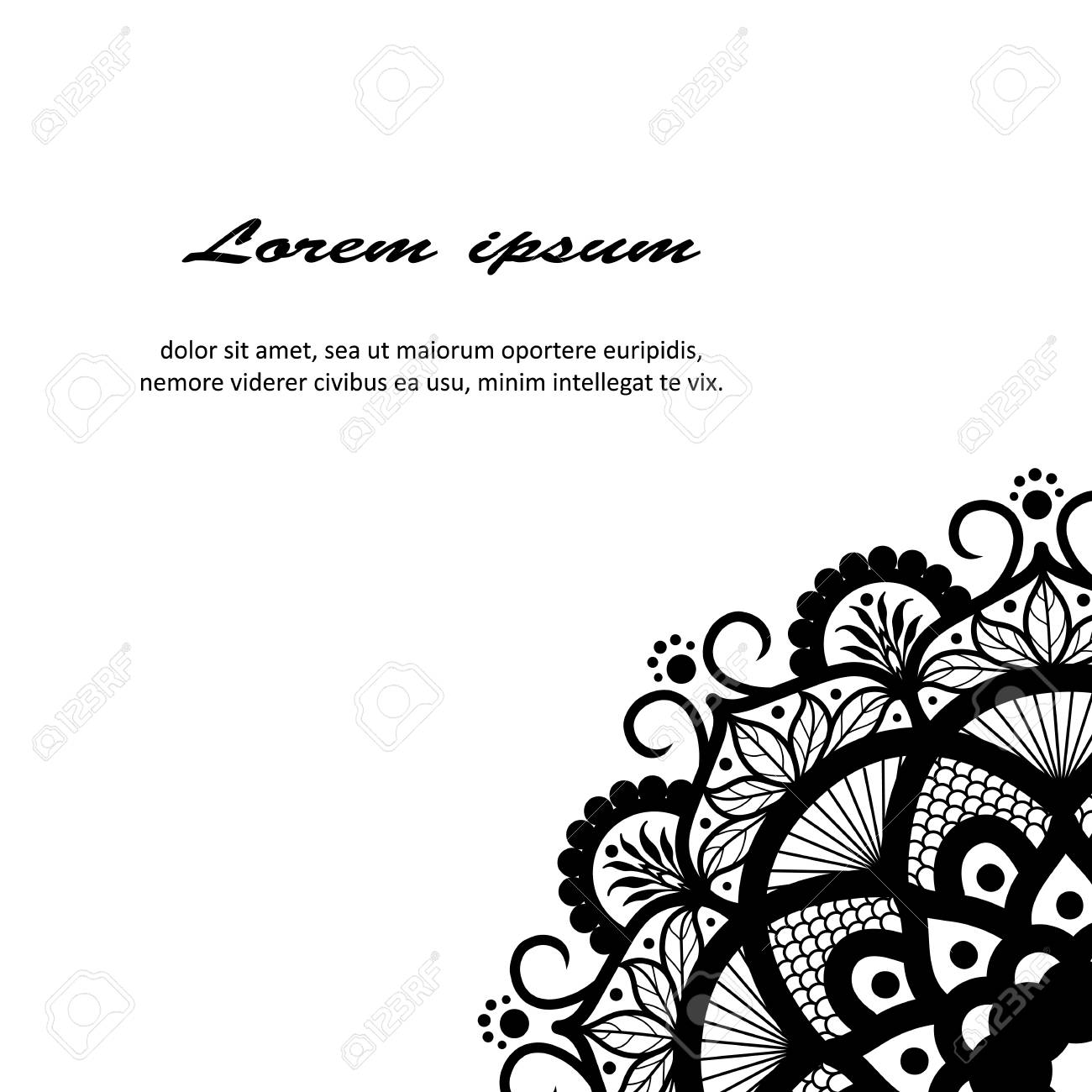 美しいアールデコのマンダラ模様デザイン要素 民族のお守り のイラスト素材 ベクタ Image